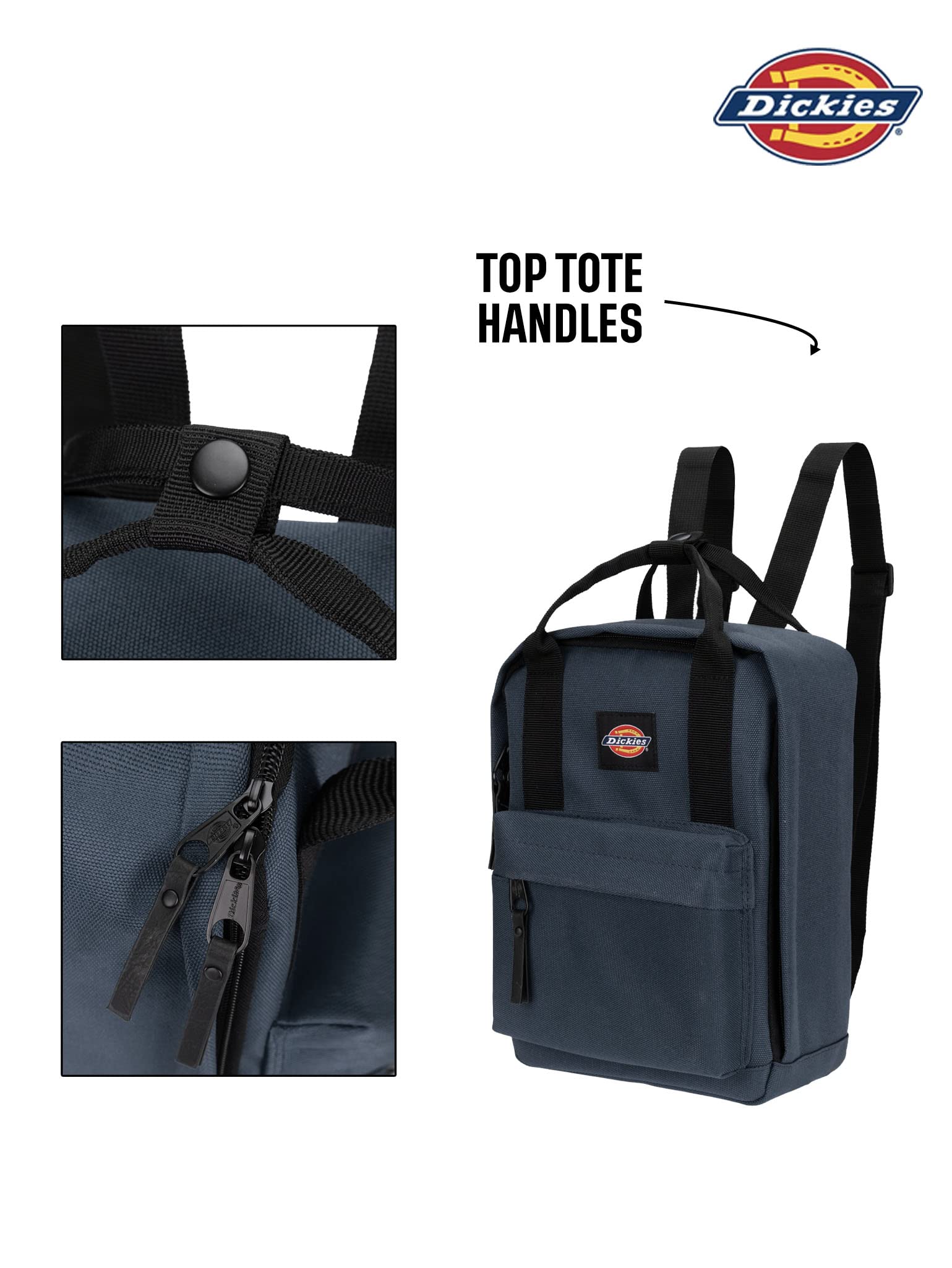 Dickies Brooklyn Mini Backpack for Men & Women - Durable Travel Backpack, School Book Bag, Casual Daypack for Work, Gym & Outdoor Adventures