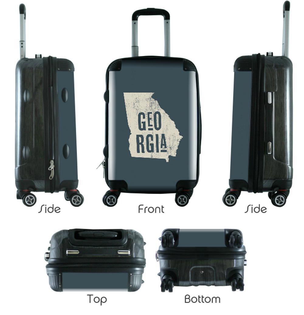 612 My Home State Georgia 20 Carry On Luggage - Lightweight Durable Suitcase for Travel, Business Trips & Weekend Getaways