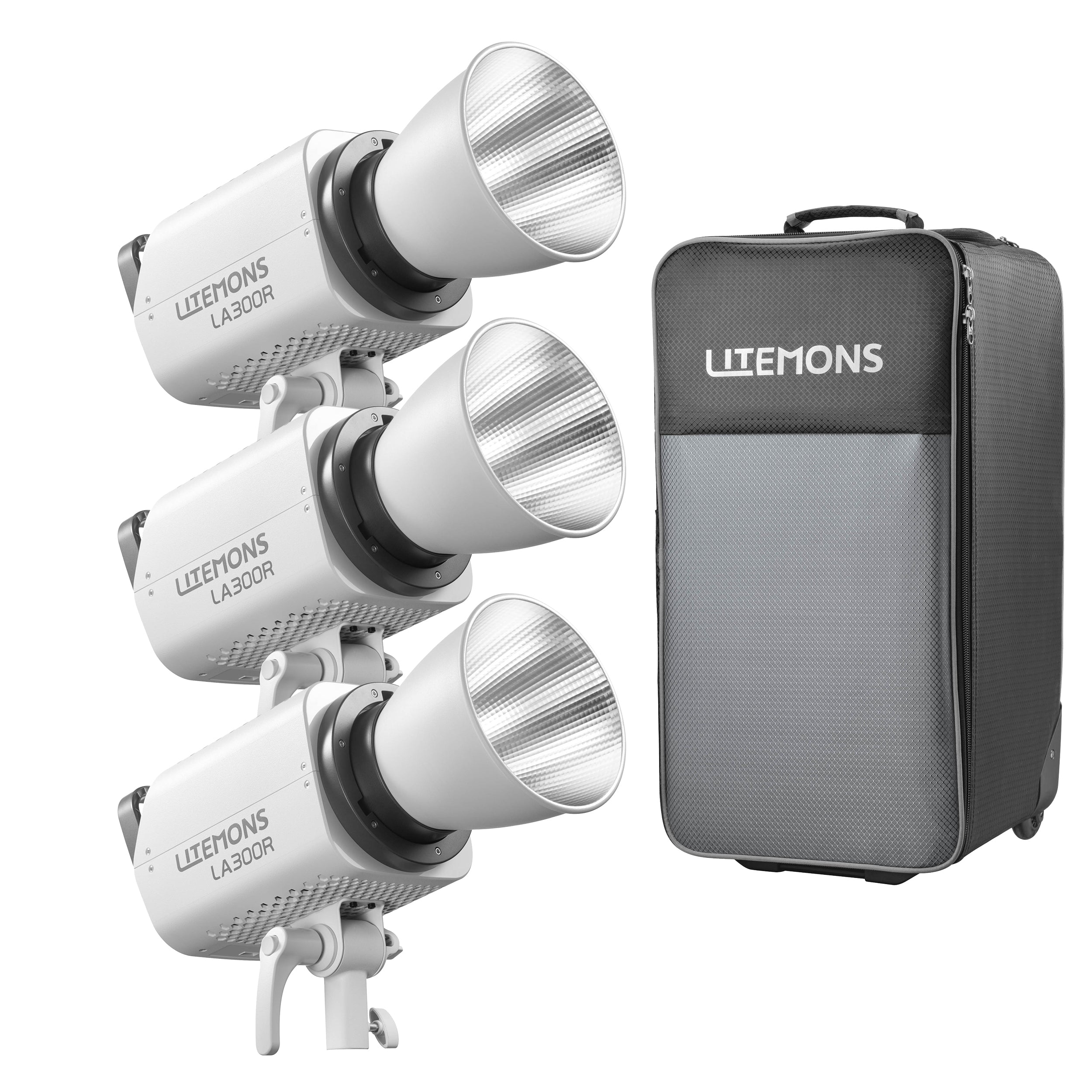 GODOX LA300R K3 RGB LED Video Light 3-Head Kit with CB204 Roller Case - Professional Studio Lighting for Photography, YouTube Videos & Live Streaming