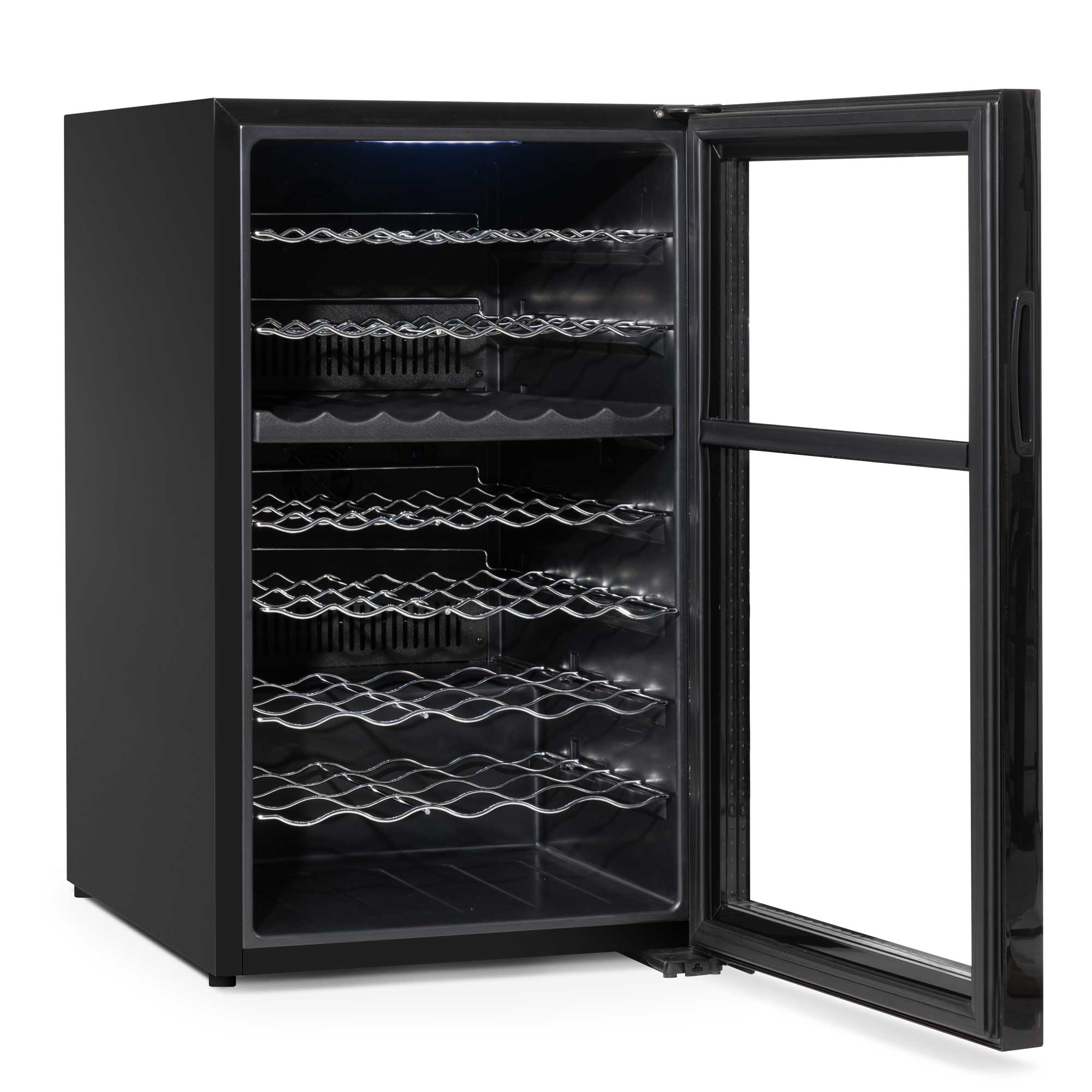 Baridi 52 Bottle Dual Zone Wine Cooler Refrigerator with Touch Controls & LED Display - Black (DH236) - Perfect for Home Bars, Restaurants, and Wine Cellars