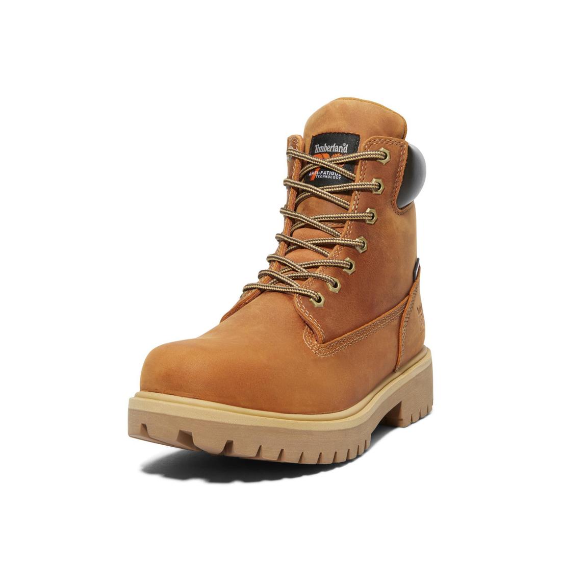 6 Inch Soft Toe Waterproof Work Boots for Men - Comfortable & Durable Direct Attach Safety Shoes - Ideal for Construction, Hiking & Outdoor Activities