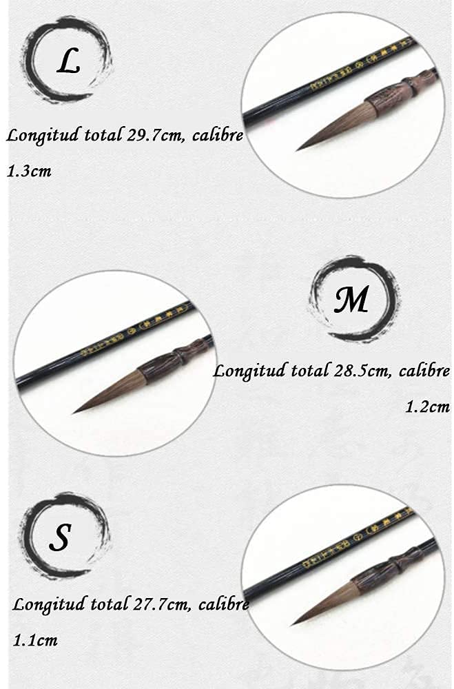 Premium Chinese Calligraphy Brush Set - Traditional Ink Painting & Calligraphy Brush Pens for Artists - Perfect for Beginners & Professionals - Ideal for Home Decoration, Gift Giving & Zen Meditation Practice
