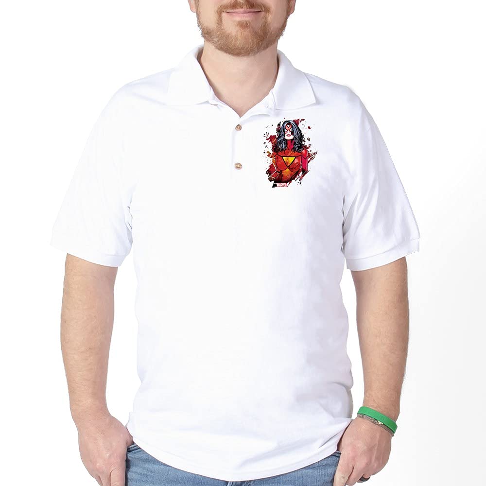Spider Woman Golf Shirt - Women's Breathable Polo Shirt for Golf & Casual Wear - Perfect for Golf Tournaments, Office & Outdoor Activities