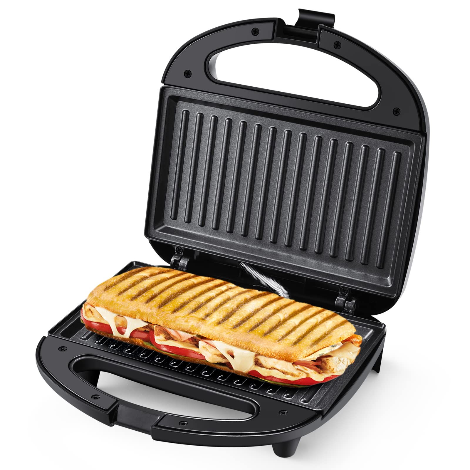 MONXOOK 750W Electric Panini Press & Sandwich Maker - 8.46