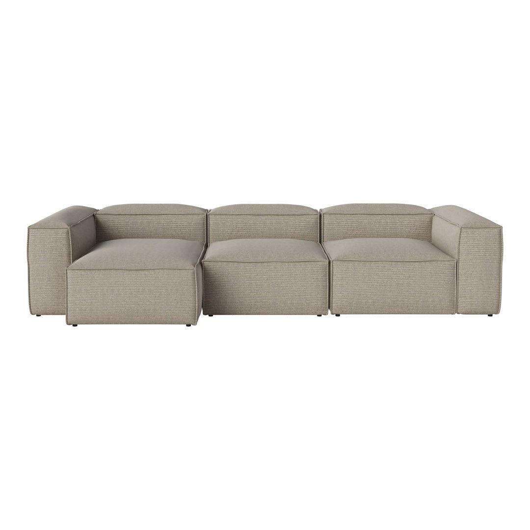 Cosima 3-Seater Sofa with Chaise Lounge - Modern Living Room Furniture for Small Spaces, Apartment & Home Decor