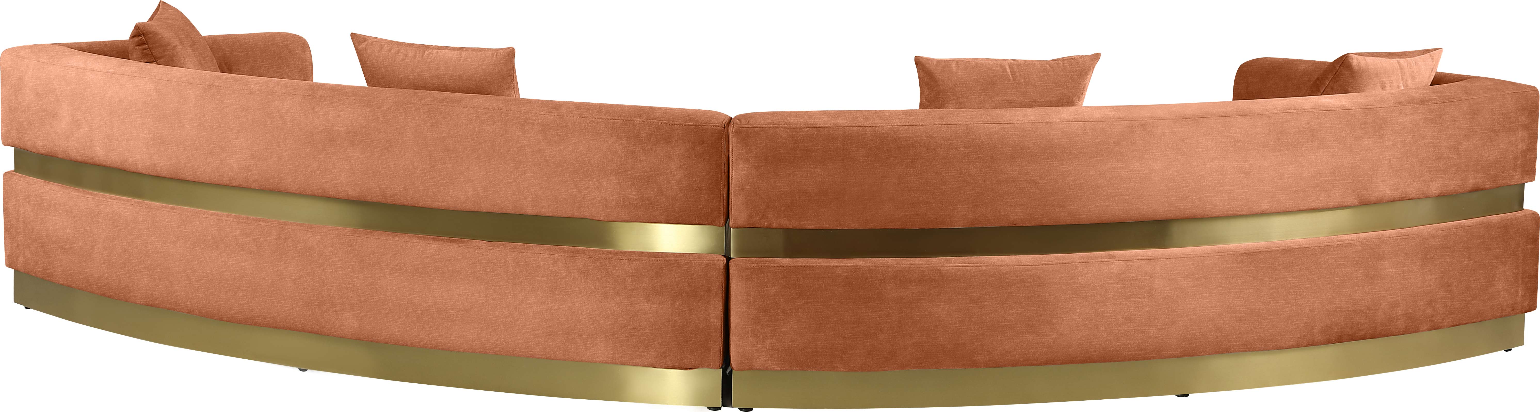 Belsa Velvet 2-Piece Sectional Sofa Set - Modern L-Shaped Couch with Soft Velvet Upholstery for Living Room, Lounge & Family Room Comfort