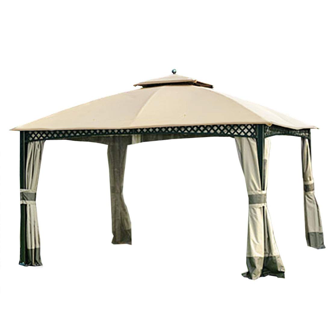 Replacement Canopy for Windsor Gazebo Models L-GZ717PST-C, A111001701, 810213583 - Riplock 350 Beige Top Cover - Perfect for Outdoor Patio, Backyard, and Garden Shade Protection