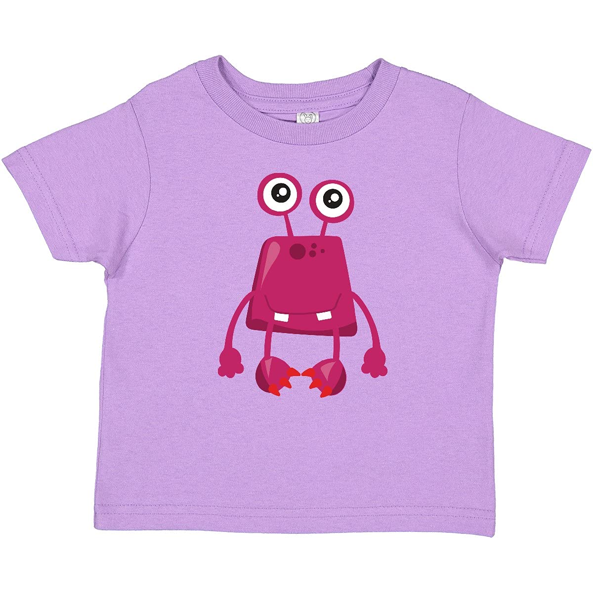 Inktastic Cute Pink Monster Funny Baby T-Shirt - Soft Cotton Graphic Tee for Kids, Toddler & Infant - Playful Silly Monster Design for Casual Wear, Birthday Gifts & Family Outfits