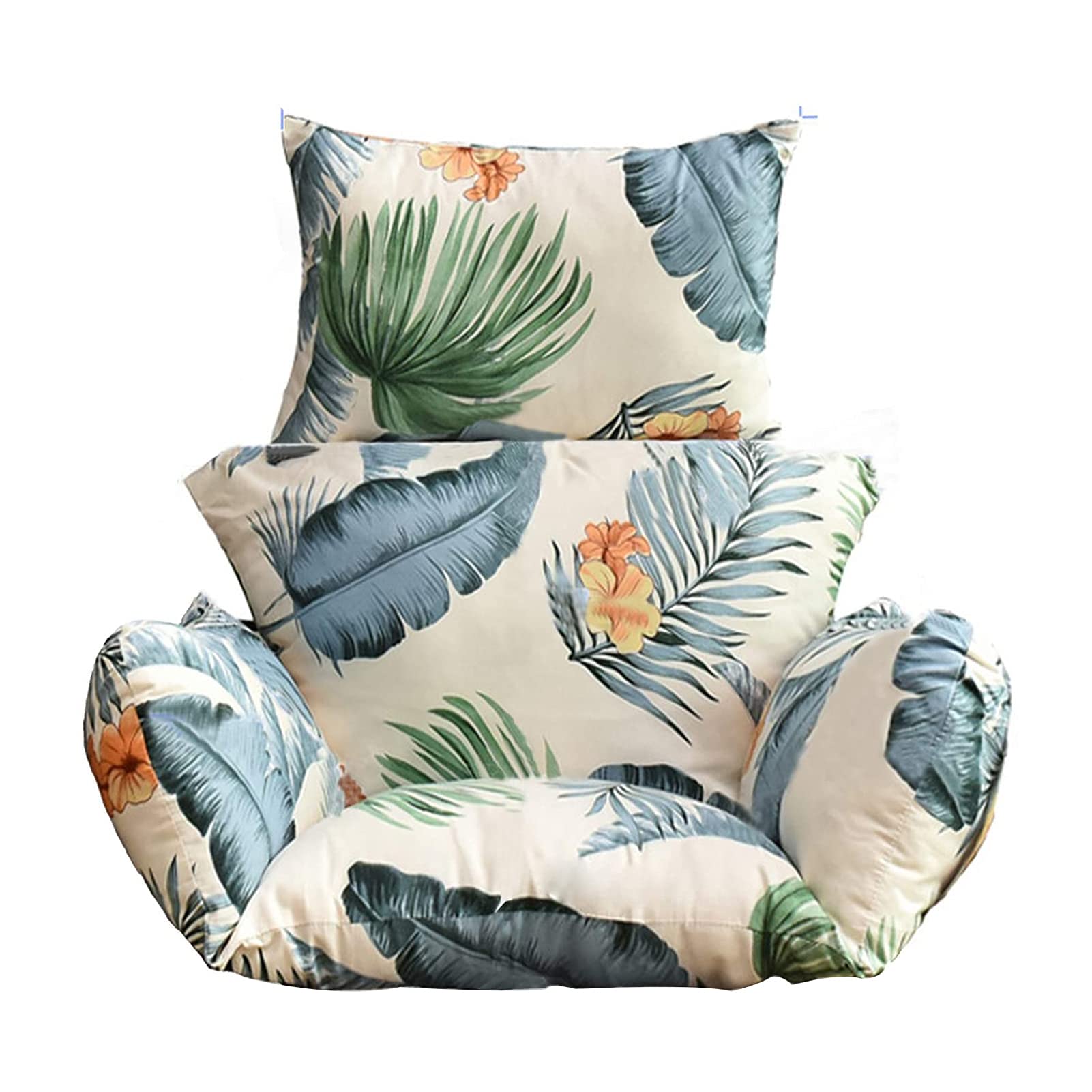 Premium Hanging Swing Cushion with Removable Cover - Soft Deep Seat Pad for Egg Chairs, Porch Swings & Outdoor Furniture - Waterproof Patio Garden Cushion for Backyard, Deck & Poolside Relaxation