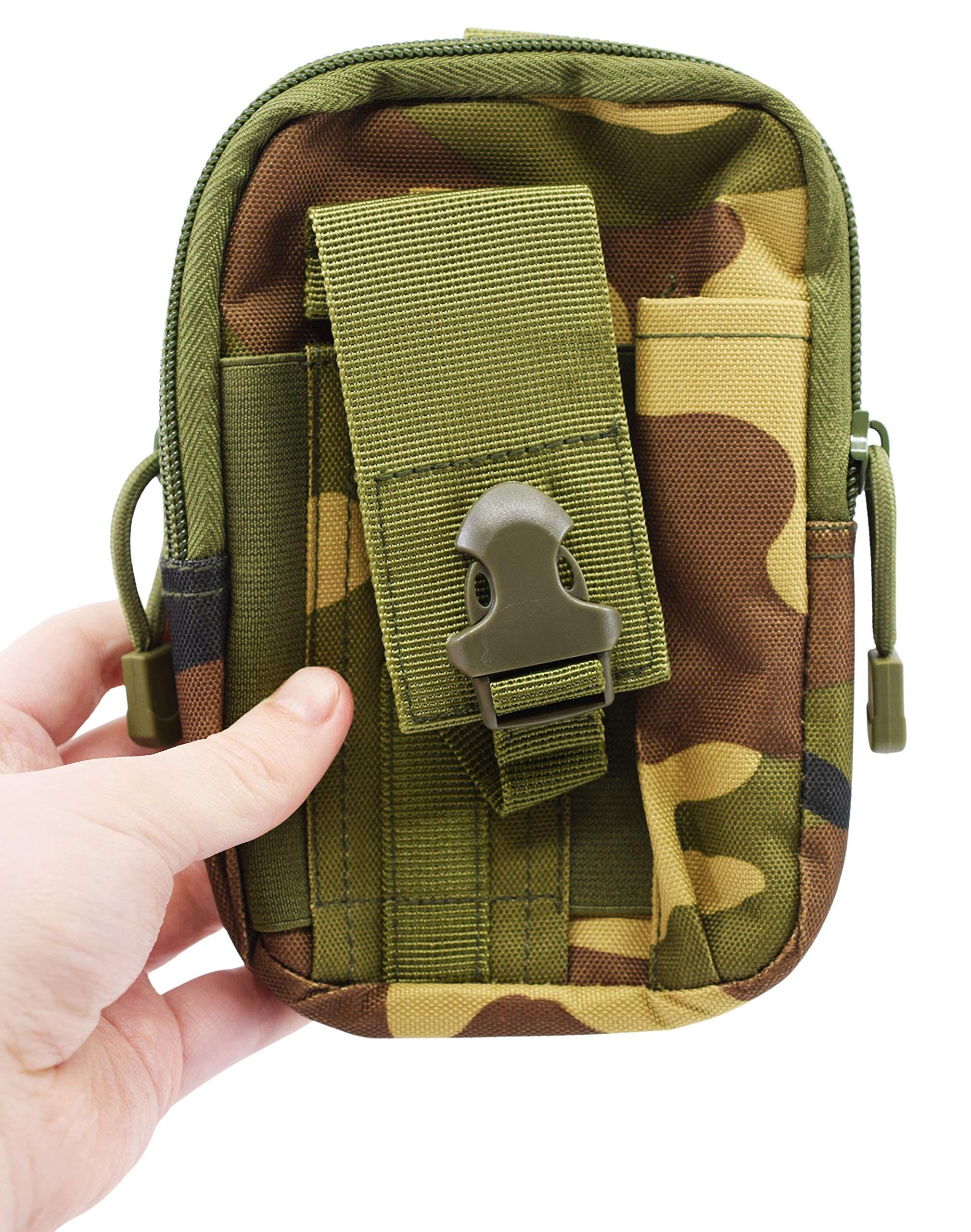 Teak Tuning Large Fingerboard Travel Carry Bag - Jungle Camo for Skateboard Fingerboard Storage & Transport - Perfect for Travel, School, Work & Outdoor Adventures