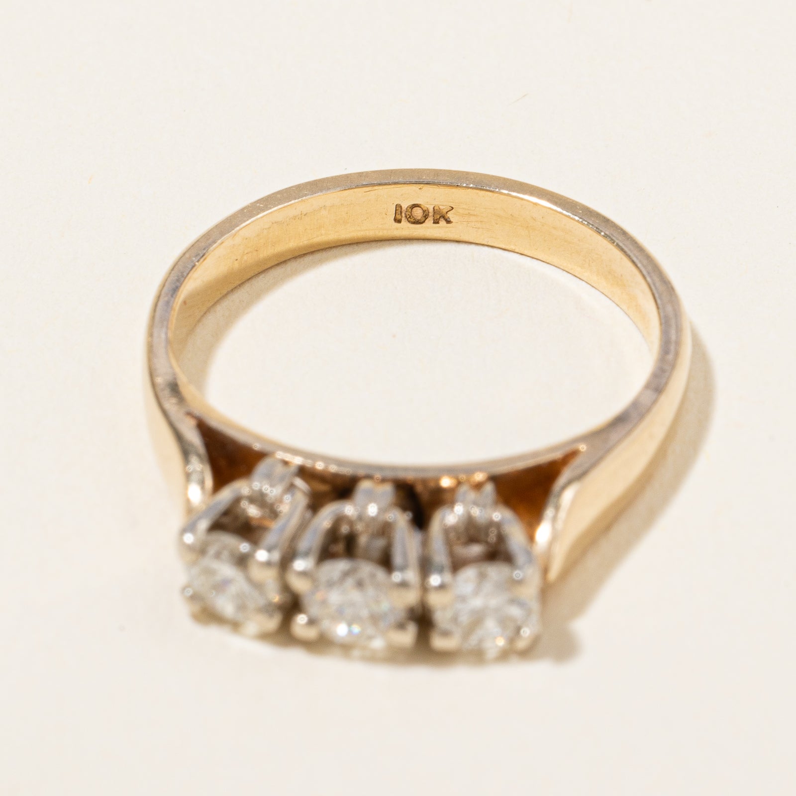 0.50ctw Three Stone Diamond Ring for Women - Size 5.75 | Elegant Engagement, Wedding & Anniversary Jewelry Gift | Perfect for Proposals, Bridal Sets & Special Occasions