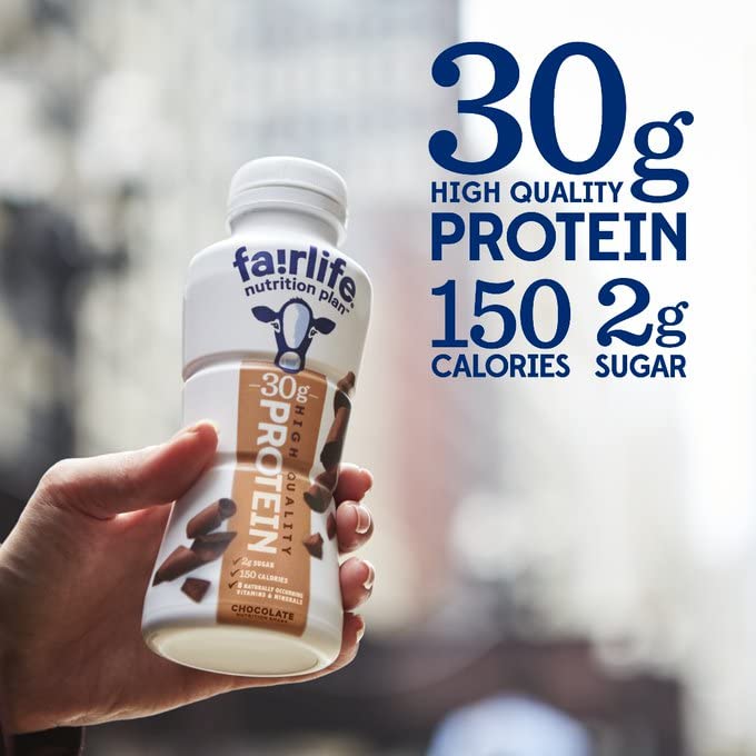 High Protein Shake Chocolate Flavor - 11.5 Fl Oz (12 Pack) | Meal Replacement & Post-Workout Recovery Drink for Athletes & Fitness Enthusiasts