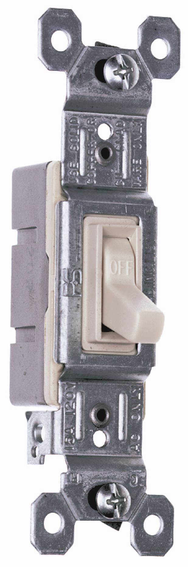 Legrand Pass & Seymour 660LAGCP Trademaster Single Pole Light Switch, Light Almond (10-Pack) - Perfect for Home, Office & Commercial Electrical Installations