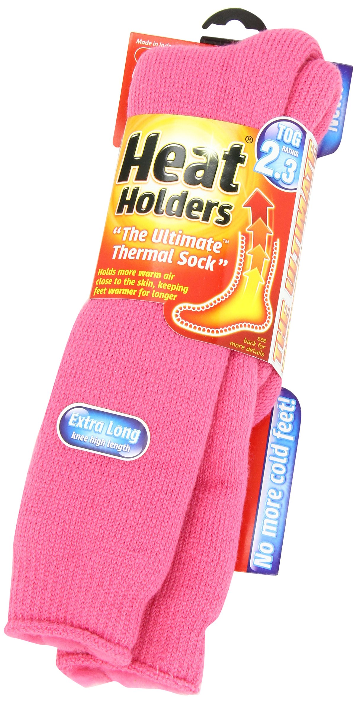 Heat Holders Women's Extra Long Thermal Socks - Pink, US Size 5-9 (18-Pack) | Ultra Warm Winter Socks for Cold Weather, Outdoor Activities & Cozy Home Wear