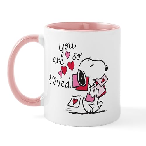 White/Pink Inside - Snoopy You Are So Loved Mug