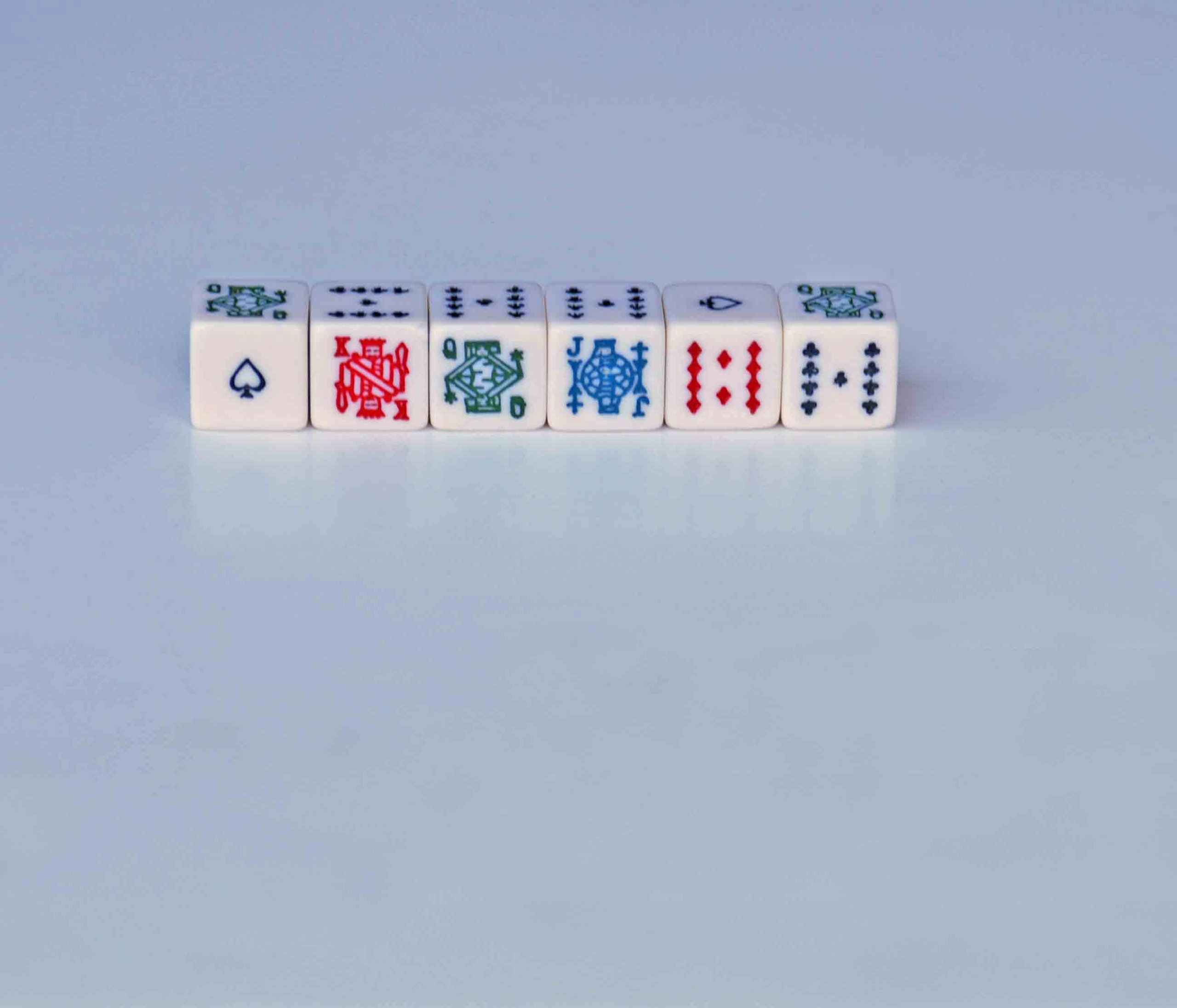 WE Games Poker Dice 100 Pack for Casino & Board Games