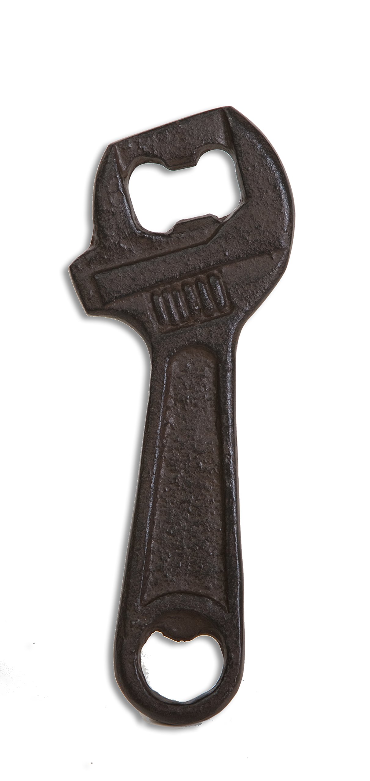 Heavy Duty Cast Iron Wrench-Shaped Bottle Opener - Durable Tool for Beer, Soda & Home Brewing - Perfect for BBQs, Camping & Outdoor Parties