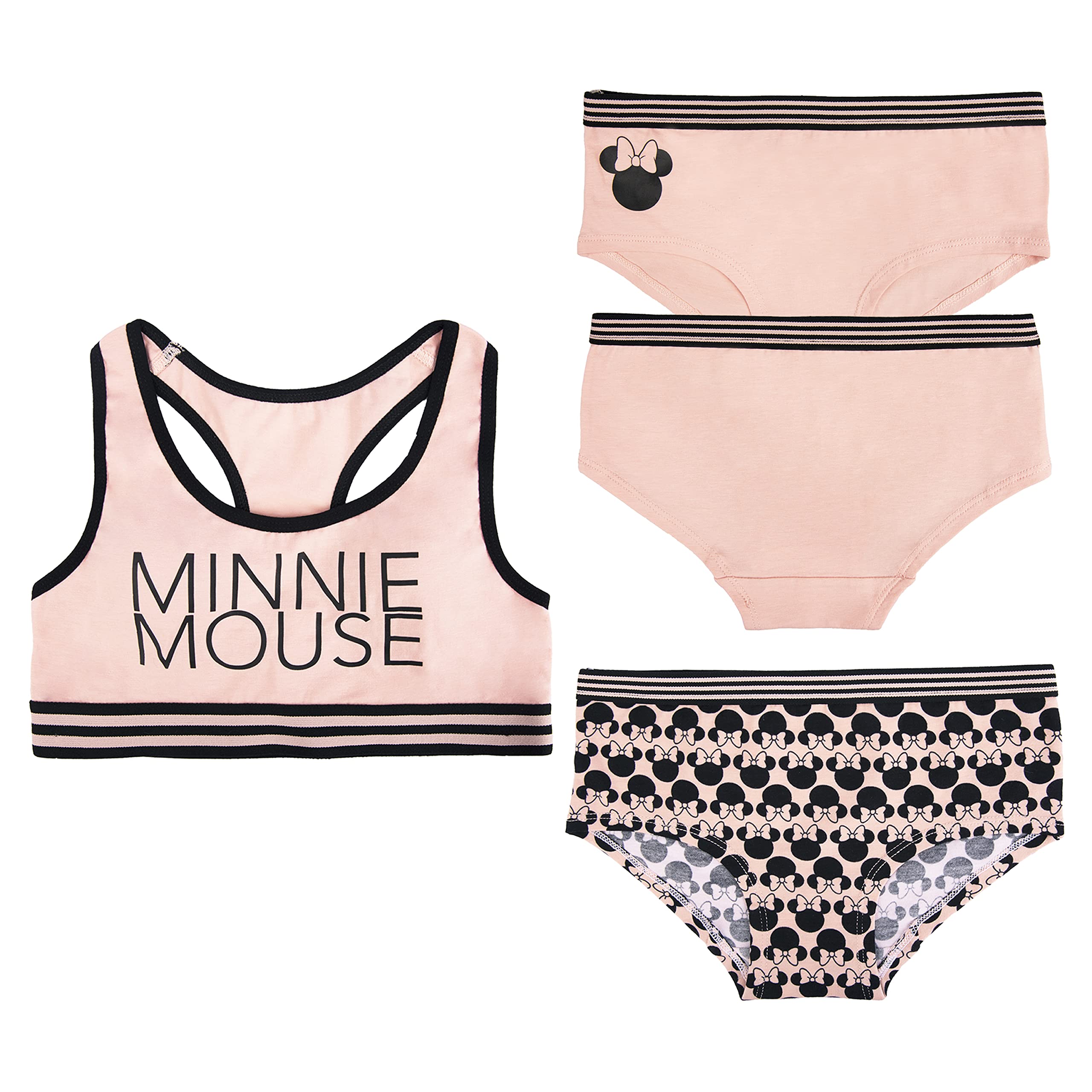 Disney Girls' Minnie Mouse Cotton Underwear 5-Pack - Soft Breathable Panties for Toddlers & Kids - Perfect for School, Playtime & Everyday Wear
