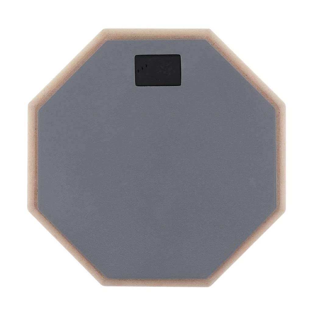 8 Inch Rubber Wooden Practice Drum Pad with Drumsticks - Professional Training Drum for Beginners & Musicians - Perfect for Home, Studio & School Music Lessons (Color: A)