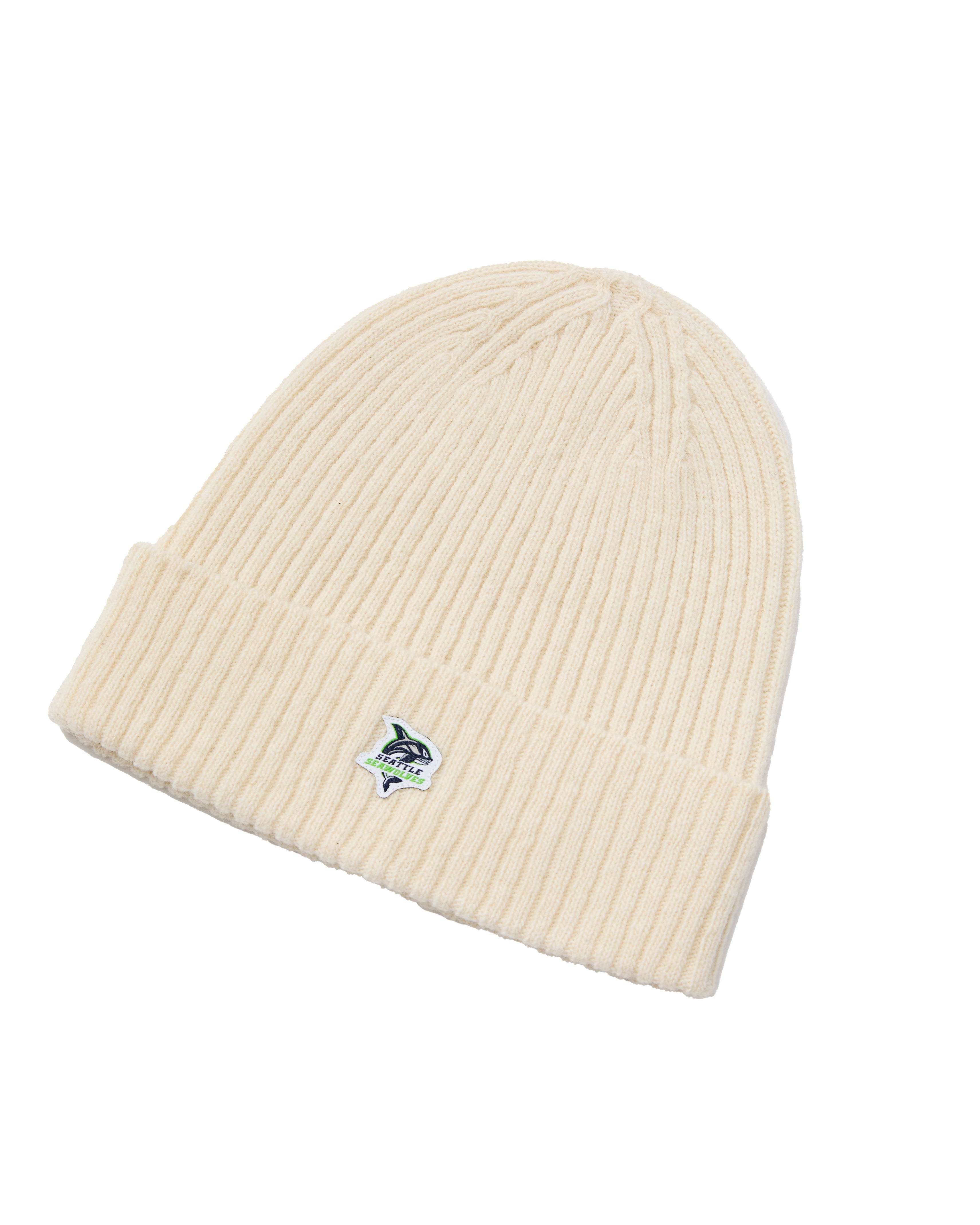 Seattle Seawolves Merino Wool Beanie Hat - Warm Winter Knit Cap for Men & Women - Perfect for Outdoor Sports, Hiking, and Cold Weather Activities