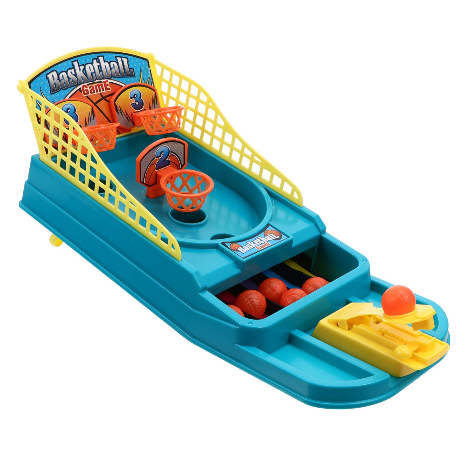 Toyvian Kids Basketball Arcade Game - Tabletop Basketball Shooting Toy for Boys & Girls, Fun Parent-Child Interactive Gift for Indoor Play & Birthday Parties
