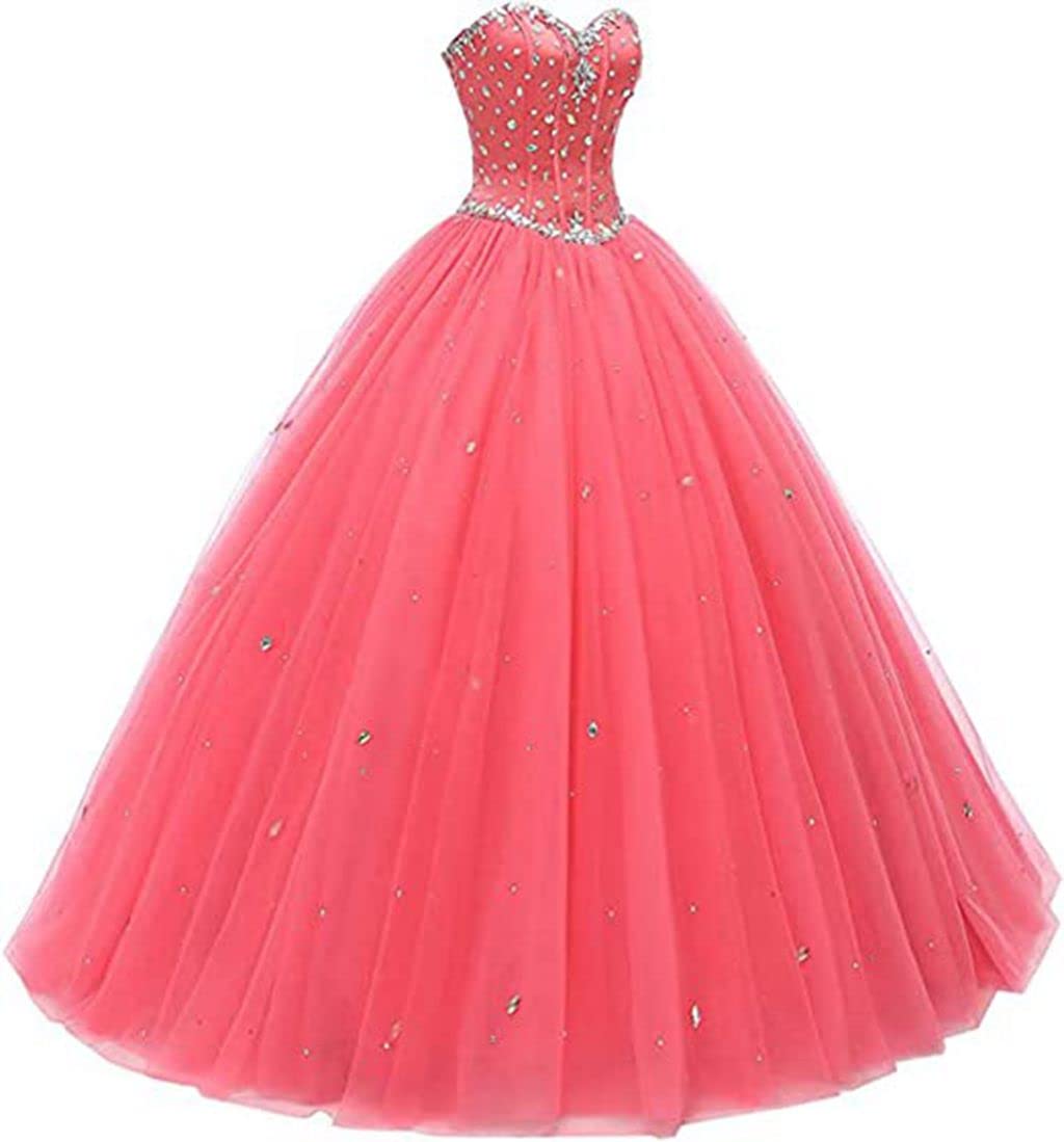 Elegant Sweetheart Neckline Ball Gown Tulle Quinceanera Dress for Women - Perfect for Prom, Homecoming, and Formal Occasions