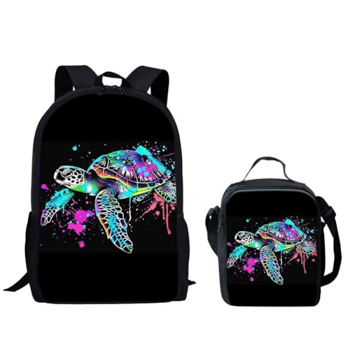 Cute Neon Sea Turtle