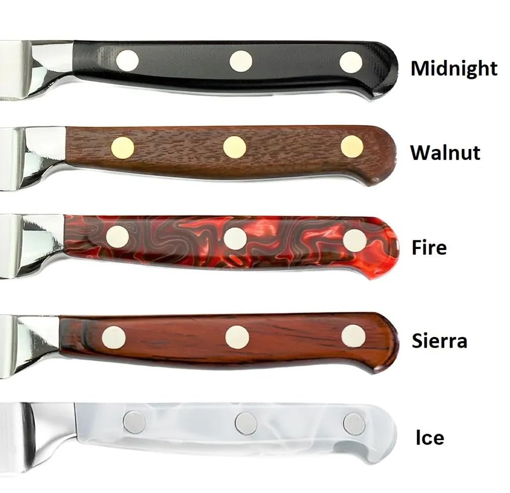 Lamson 7-Inch Premier Forged FIRE Handle Offset Serrated Bread Knife - Perfect for Slicing Artisan Breads, Baguettes, and Crusty Loaves
