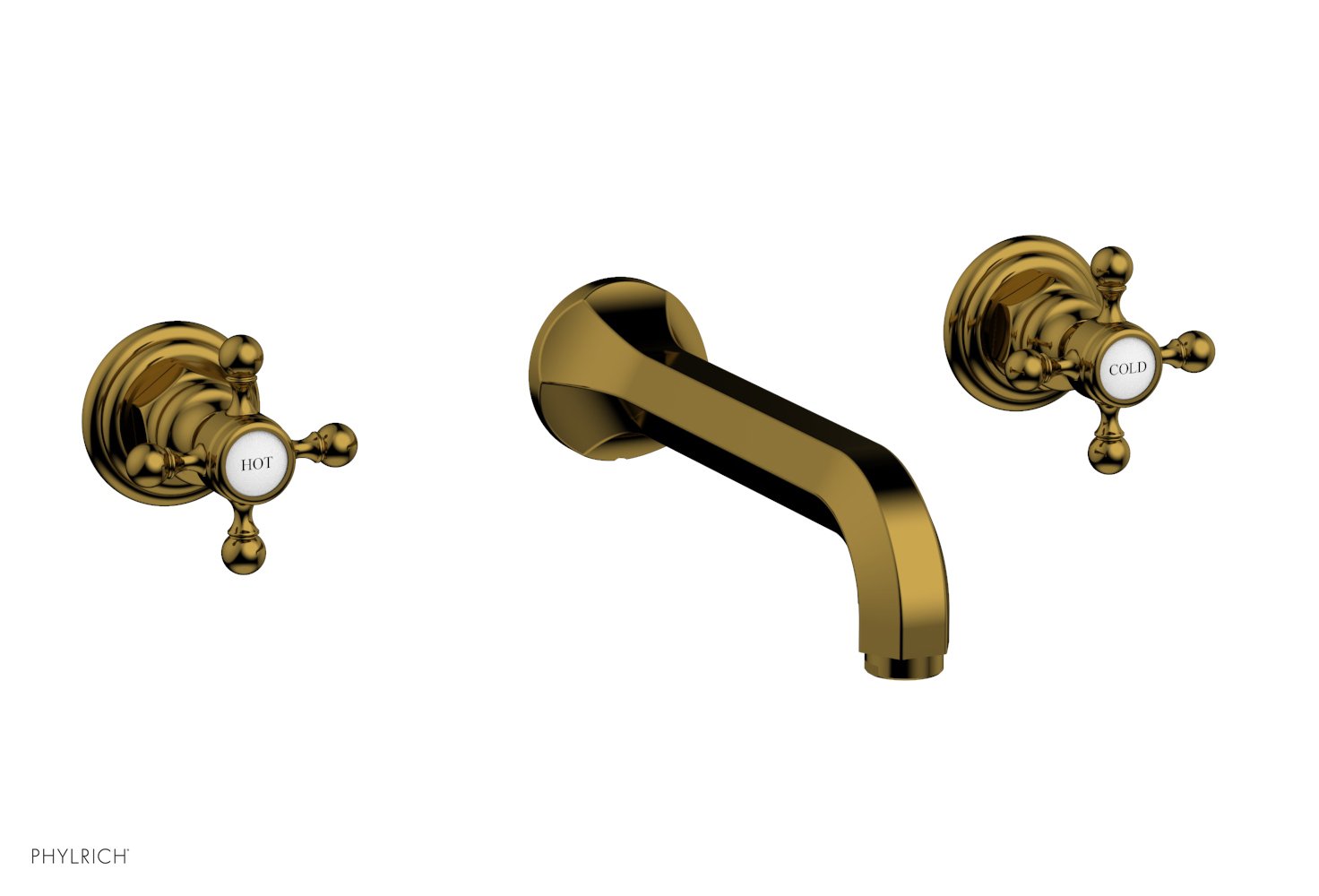 HEX TRADITIONAL Wall Mounted Lavatory Sink Set 500 11 - Perfect for Bathroom, Powder Room, and Guest Bathroom Decor