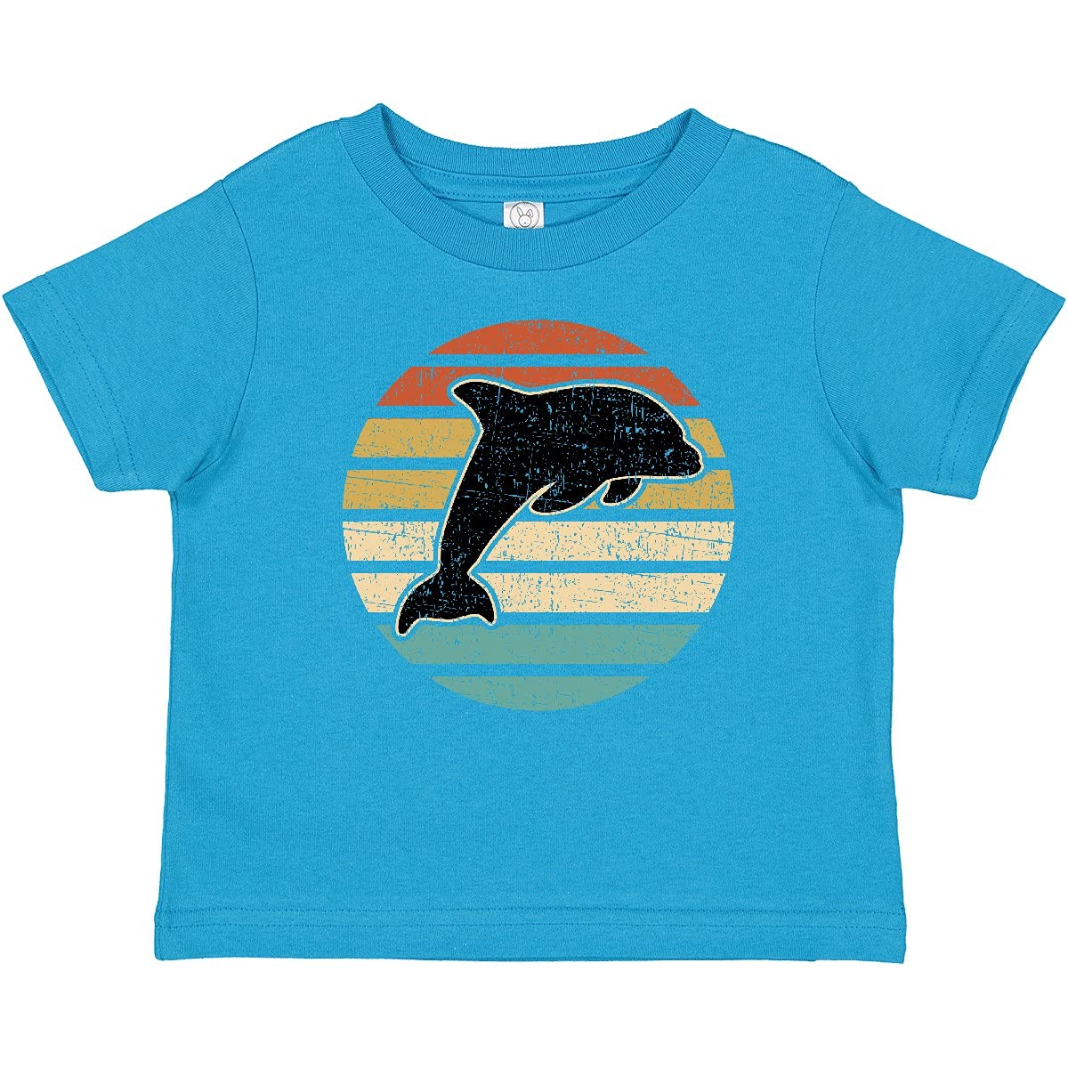 Inktastic Cute Dolphin Beach Vacation Toddler T-Shirt - Soft Cotton Tee for Boys & Girls, Perfect for Summer Outings, Beach Trips & Family Vacations