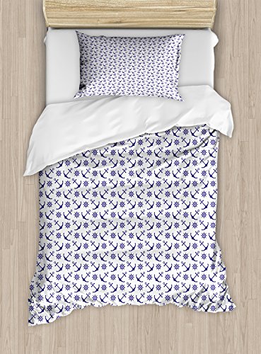 Indigo and White