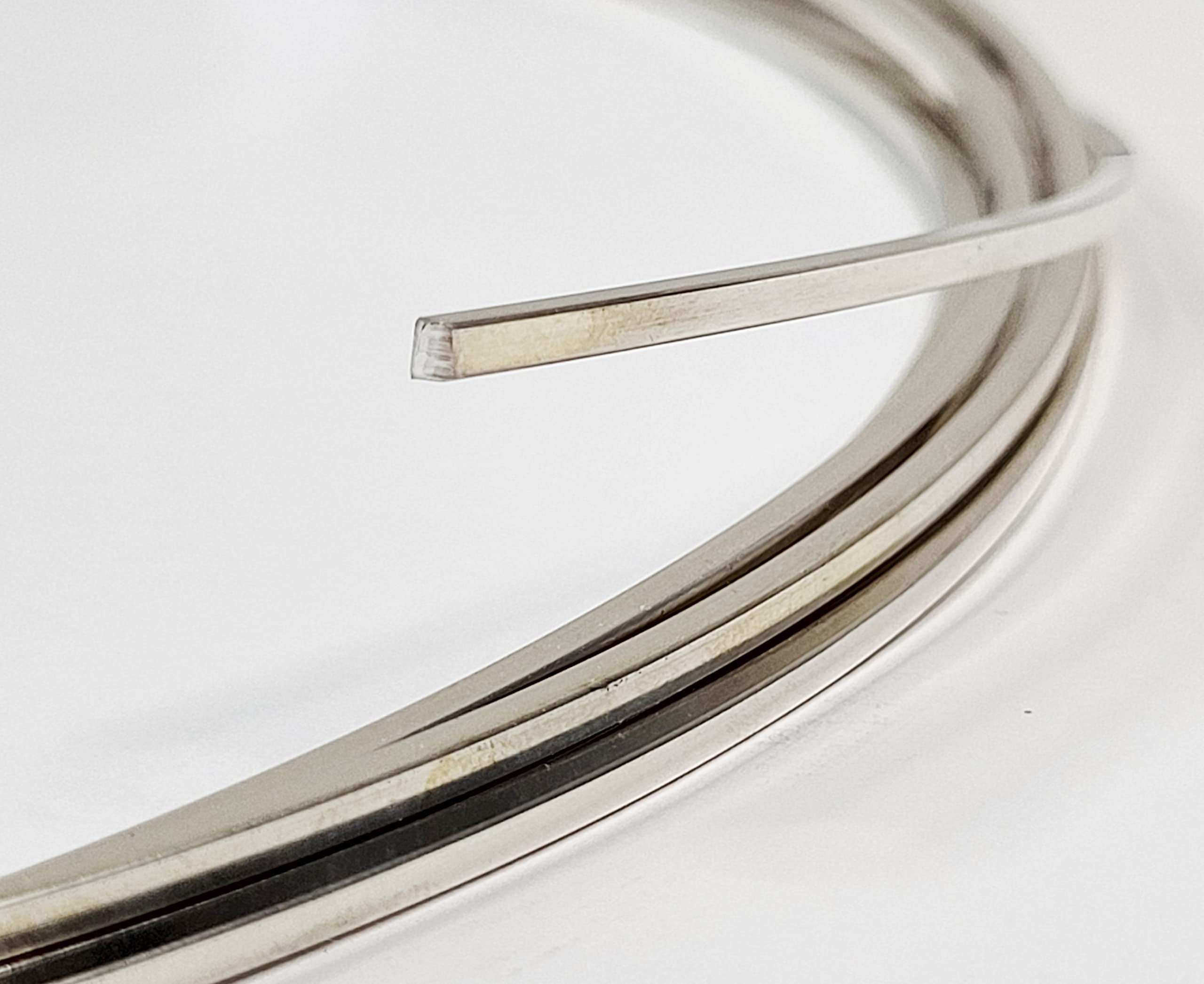 12 Gauge Square Dead Soft 925 Sterling Silver Wire - 3 Feet Jewelry Making Supplies for DIY Bracelets, Necklaces & Crafting Projects - WIZART Premium Art Wire