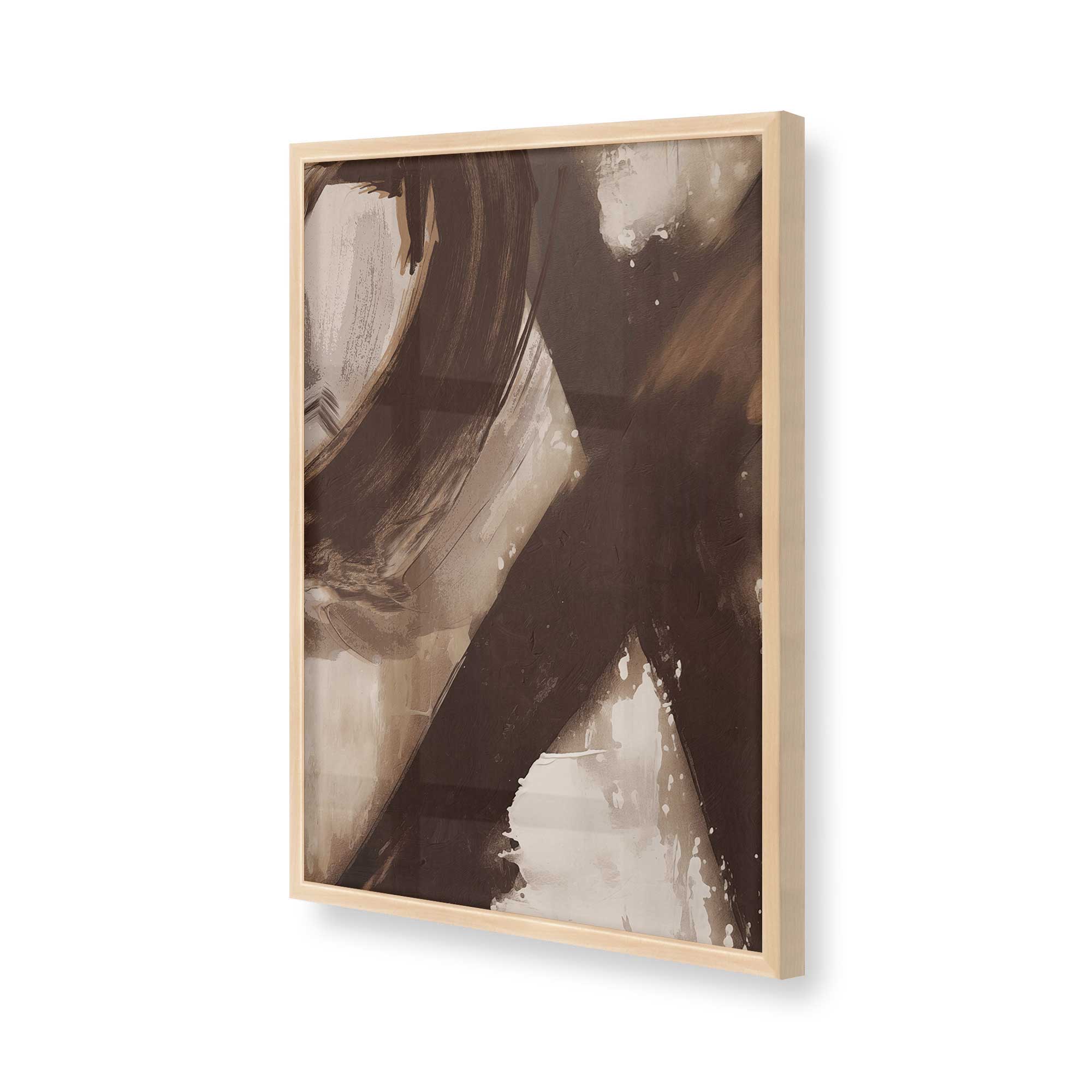 Abstract Sienna Swirl II Art Print - Modern Wall Decor for Living Room, Bedroom & Office - Handmade Canvas Painting for Home & Office Decoration
