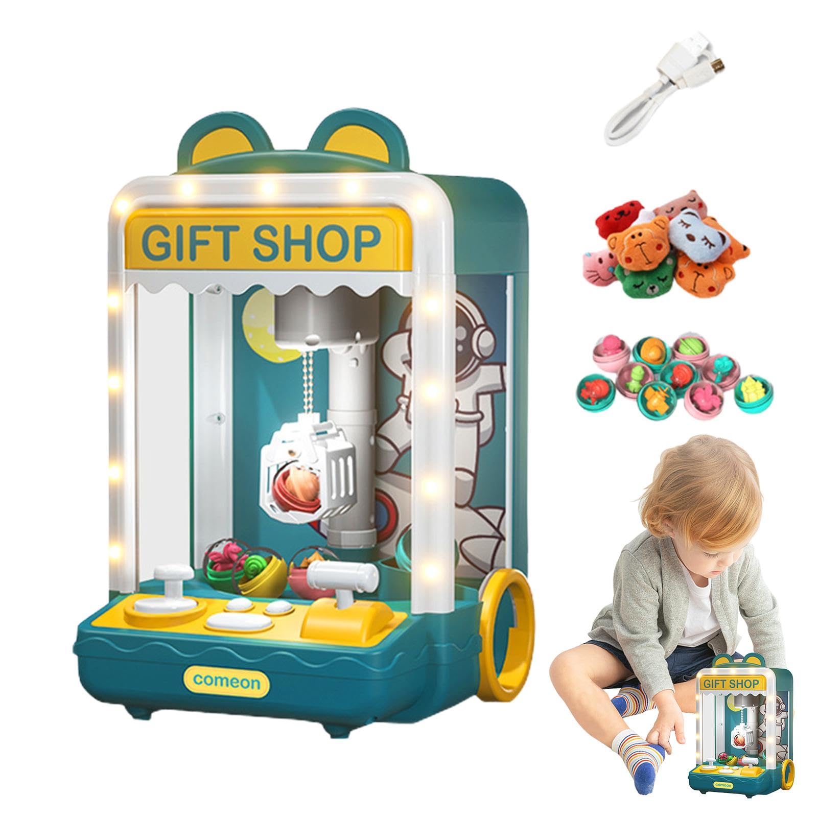 Claw Grabber Machine for Kids - Fun Vending Toy Claw Game with Prize Dispenser | 19/17/29.5 cm | Perfect for Birthday Parties, Arcades & Family Game Nights
