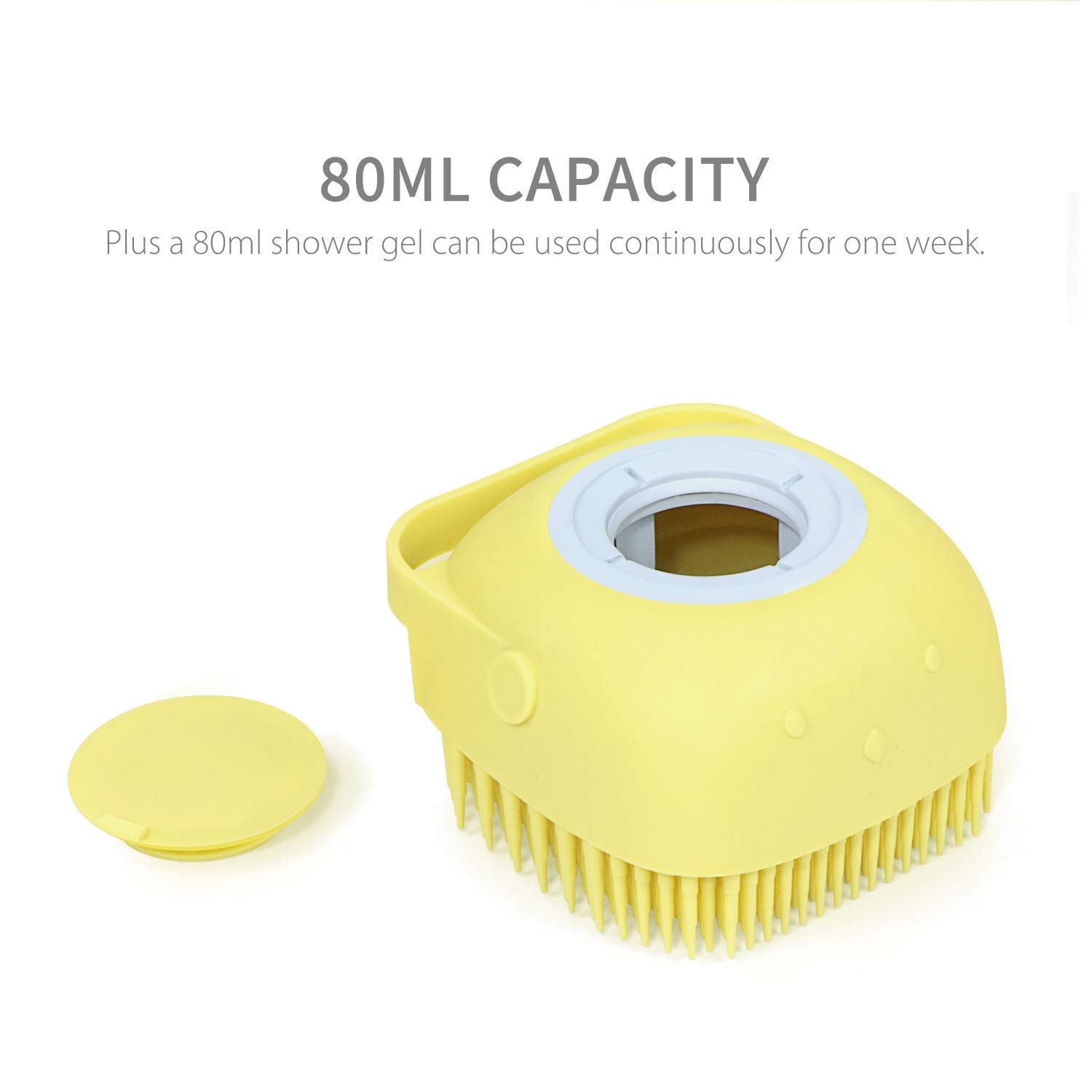 BEAUTIVIA® Silicone Body Scrubber & Bath Brush Set - Soft Exfoliating Back Scrubber with Shampoo Dispenser, Skin Massage Brush for Shower & Bathroom (Multi-Color, 2-Piece Combo) - Perfect for Exfoliation, Deep Cleaning & Relaxing Spa Experience at Home