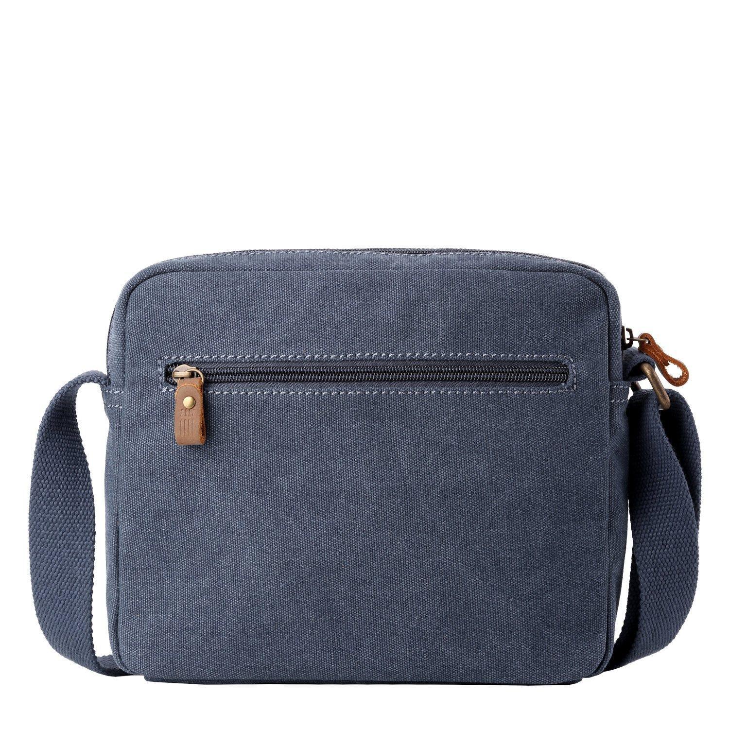 Troop London Classic Canvas Crossbody Bag for Women & Men - Stylish & Durable Shoulder Bag for Travel, Work & Everyday Use