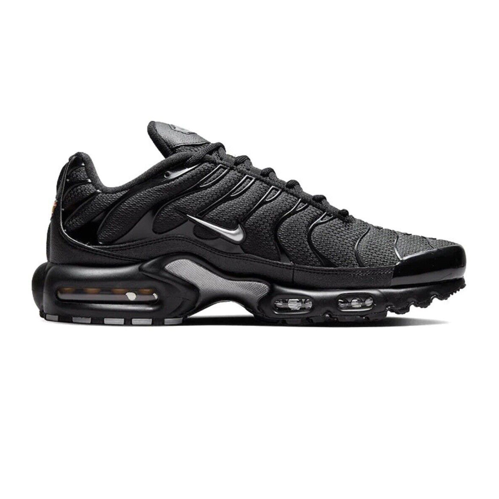 Nike Air Max Plus TN 'Mini Swoosh Black Silver' Men's Running Shoes 2022 - Lightweight Cushioned Sneakers for Gym Workouts & Streetwear Fashion