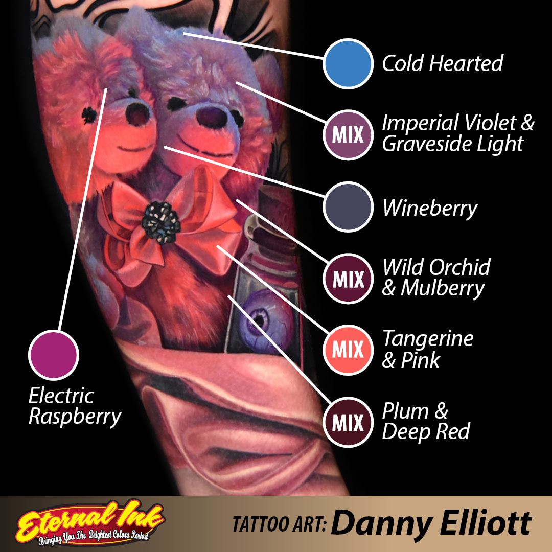 Eternal Tattoo Ink - Professional Wine Berry Color Tattoo Pigment for Artists | Perfect for Sleeves, Cover-ups & Body Art
