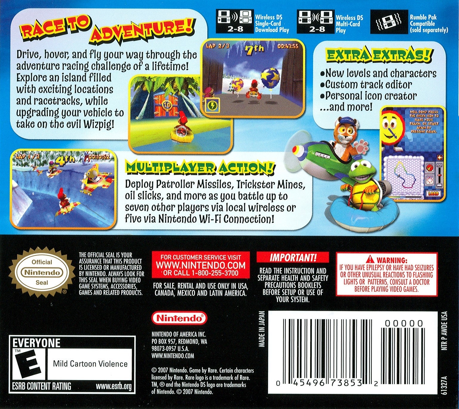 Diddy Kong Racing DS - Classic Nintendo Racing Game for Nintendo DS | Fun Multiplayer Adventure for Kids & Adults | Perfect for Travel & Family Game Nights