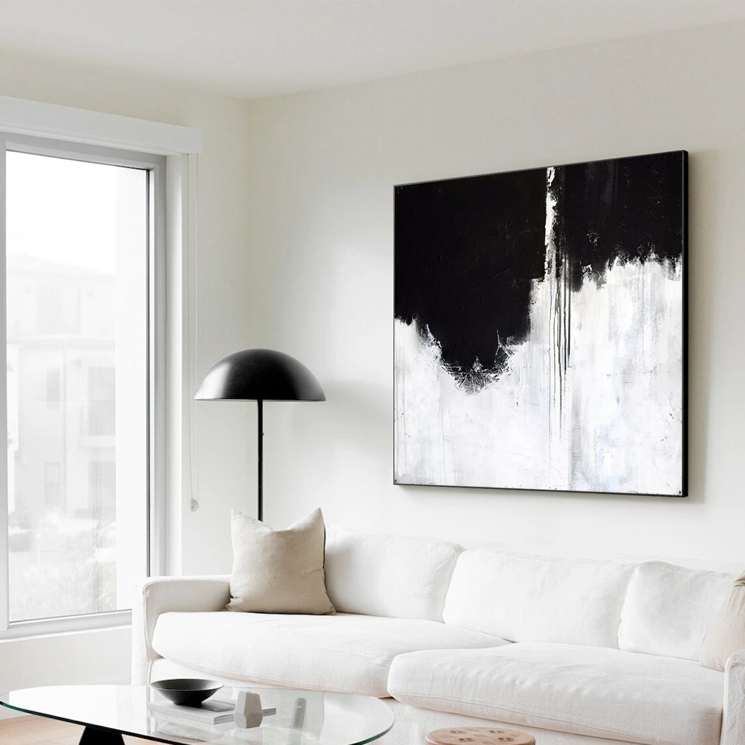 Abstract Painting #AB 441 - Modern Wall Art Decor for Living Room, Bedroom & Office - Unique Handmade Canvas Artwork