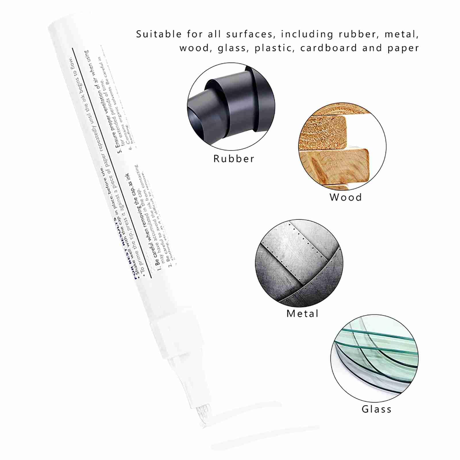 **Yellow & White Waterproof Tire Paint Pen - Professional Car Tire Marker Pencil for DIY, Touch-Ups & Custom Designs (1-Pack) - Perfect for Auto Enthusiasts & Car Detailing**