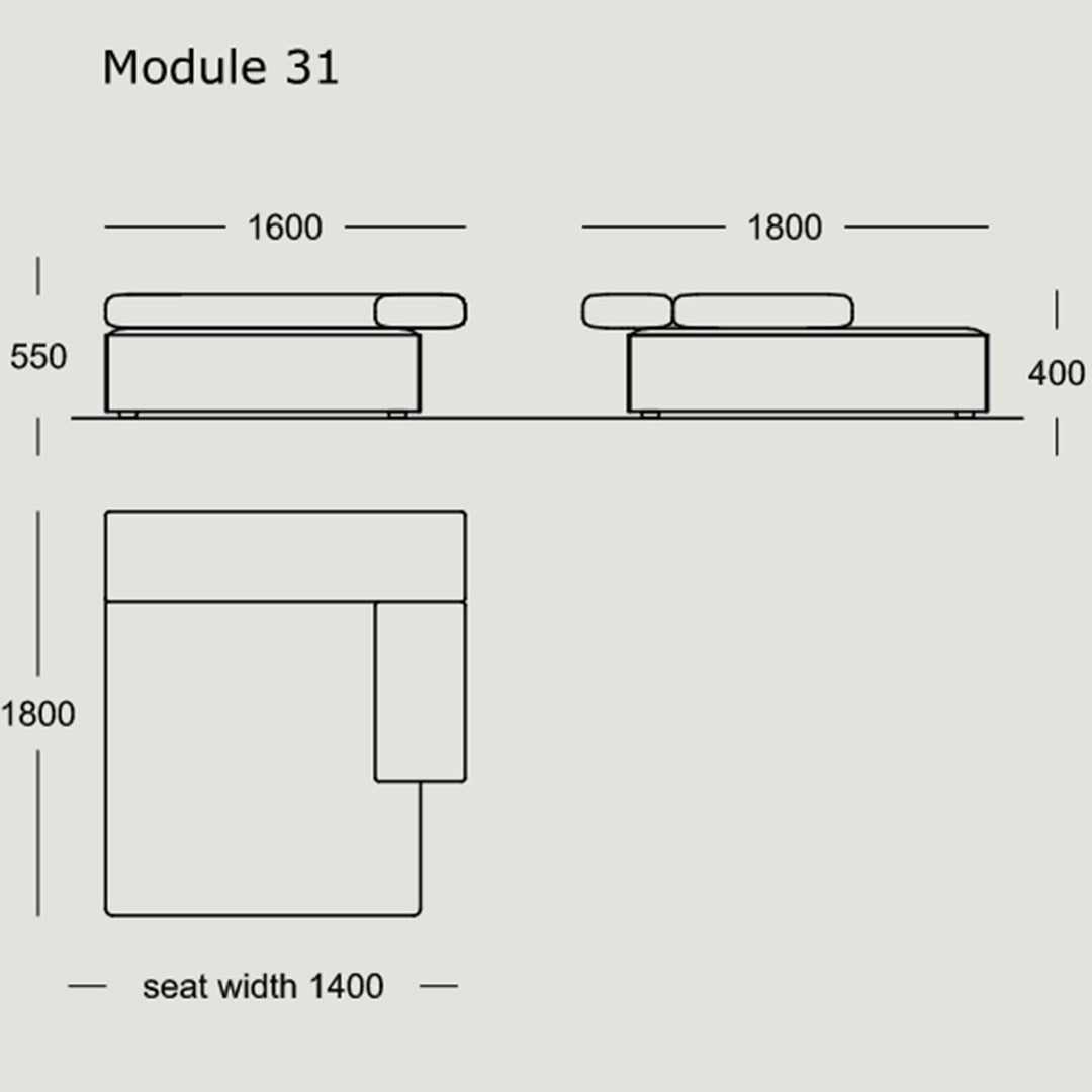 Modular Cinder Block Sofa Set - 24