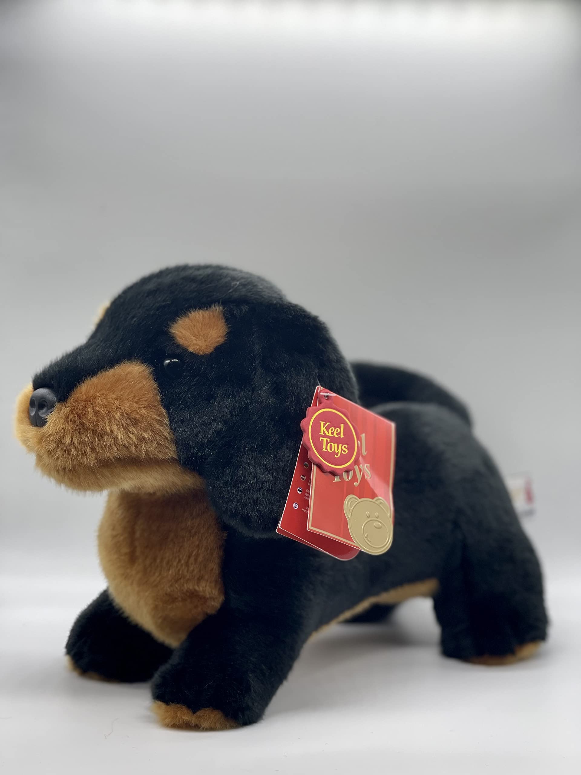 Keel Toys Dachshund SD0523 Saucisse 32 cm Plush Dog - Cute Stuffed Animal Toy for Kids, Gifts & Collectibles | Perfect for Playtime, Nursery Decor & Dachshund Lovers