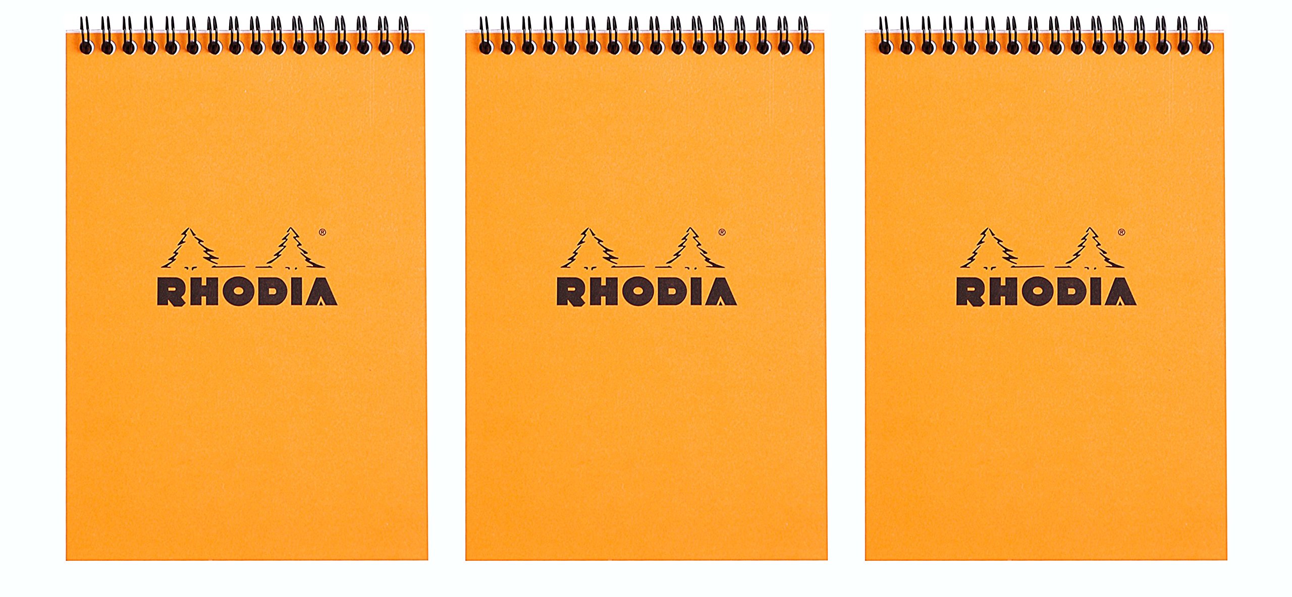 Rhodia Orange Wirebound Graph Notepad - 6