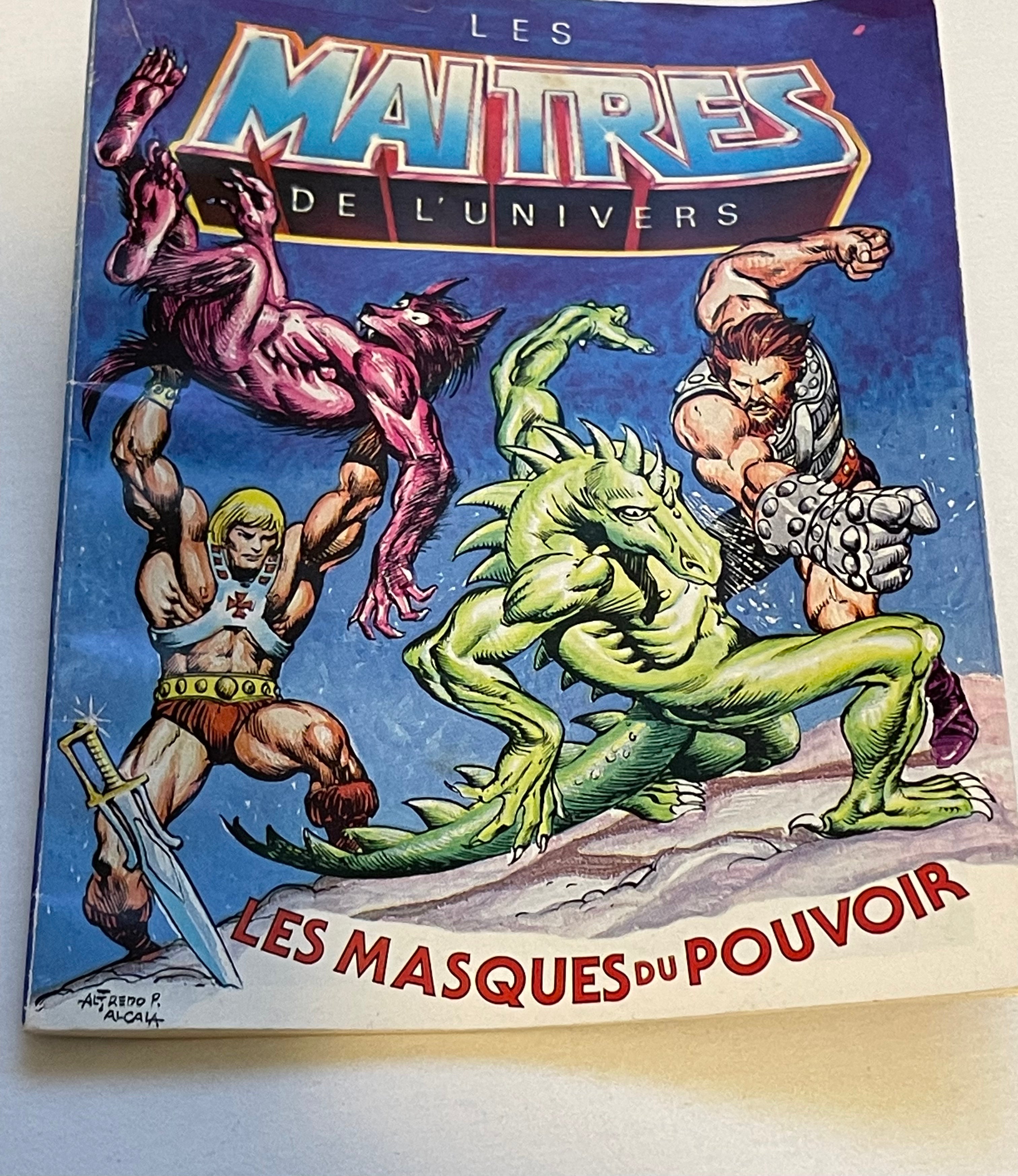 Vintage Masters of the Universe Mini Comic Book - Bilingual French/English Edition (1980s) - Perfect for Collectors & Nostalgic Gift Giving