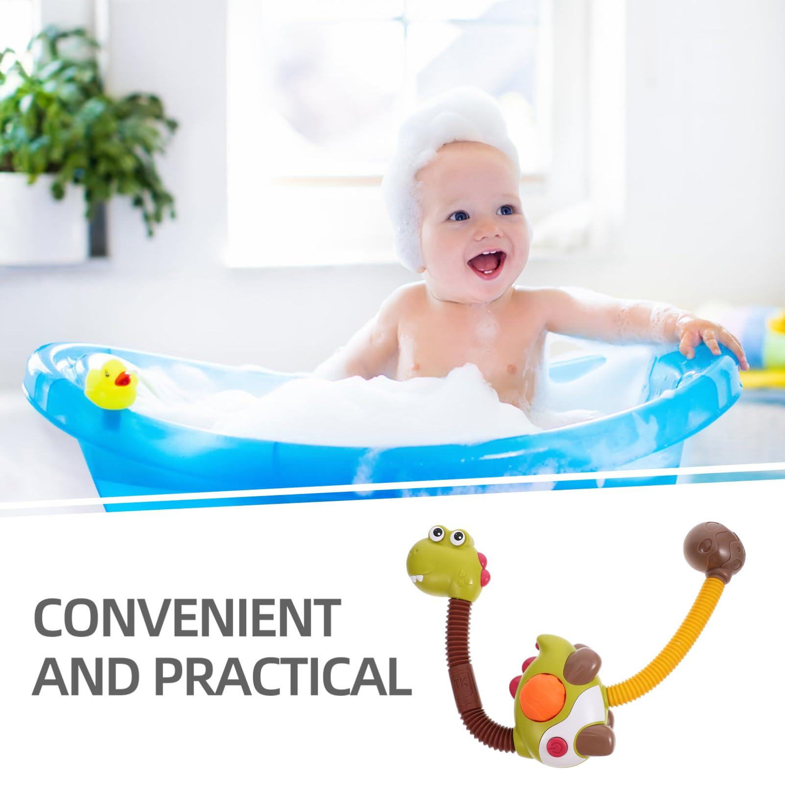 Hoement Kids Shower Head - Fun Animal Shaped Bath Sprayer Toy for Children, Plastic Swim Shower Head for Toddlers & Kids - Perfect for Bath Time Play & Learning Water Safety