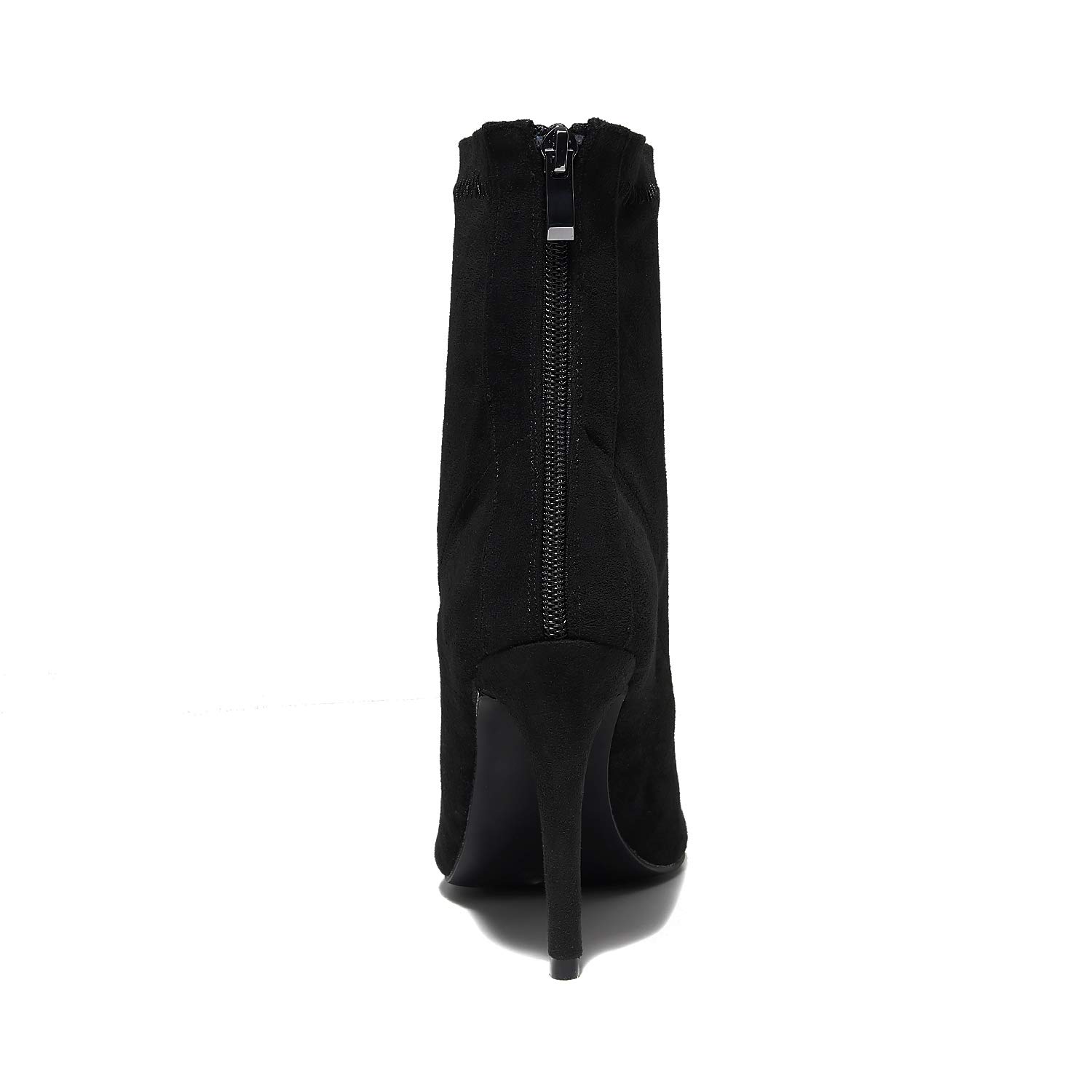 Women's Ballroom Salsa Social Wedding Dance Shoes - 2021 Black Microfiber Elastic Flannel Fabric Dance Boots for Latin, Tango, Swing & Performance