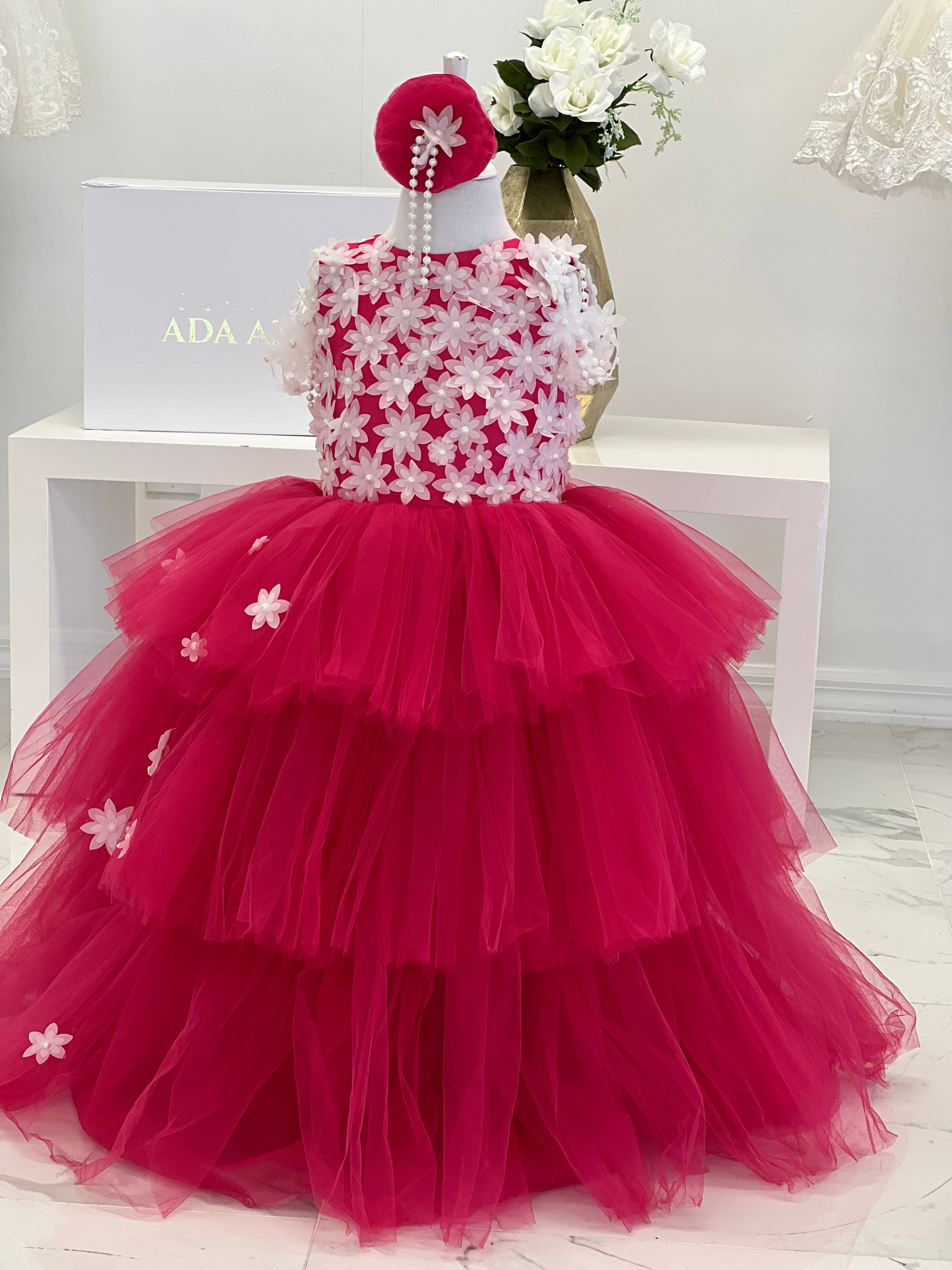 Abigail Dress Fuchsia - Elegant Women's Party Dress for Evening Events & Special Occasions