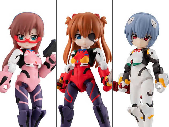 Desktop Army Rebuild of Evangelion Trading Figures - 3-Piece Collector's Box Set | Anime Model Kit for Display, Gifts & Evangelion Fans