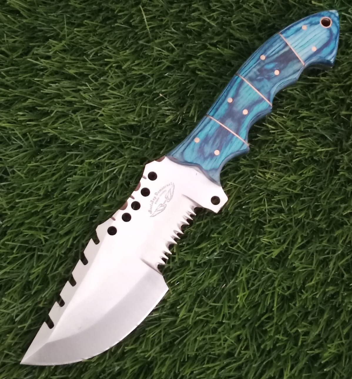 Premium Damascus Steel Handmade Tracker Knife - 9.5